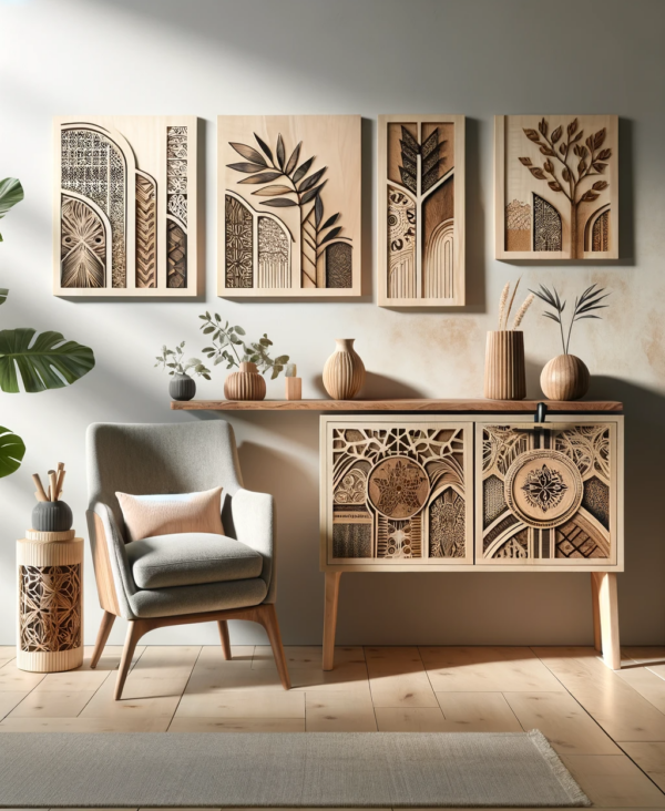 Mobiliario decorativo personalizado en madera